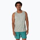 Pánské běžecké tílko ASICS  Fujitrail Singlet white sage/rainy lake