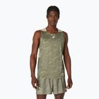 Pánské běžecké tričko ASICS Fujitrail Singlet mantle green/khaki
