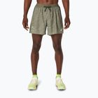 Pánské běžecké šortky ASICS Fujitrail All Over Print 5IN mantle green