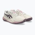 Dětské tenisové boty ASICS Gel-Resolution X GS Clay soft oat/dark aubergine