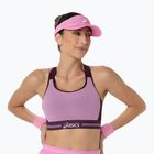 Sportovní podprsenka ASICS Game Compression Bra Dark Aubergine/Bubblegum