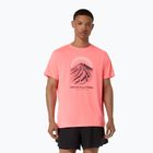 Pánské běžecké tričko Asics Fujitrail Logo Ss Top Sun Coral