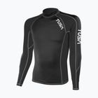 Pánské plavecké triko Longsleeve TUSA Black rashguard