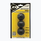 Dunlop Pro 3-Ball Squash Blister Black 700109