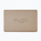 Jógová kostka Myga Foam Block hnědá