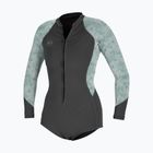 Dámský plavecký neopren O'Neill Bahia 2/1 Front Zip Short Spring graphite/ mirage tropical 