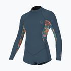 Dětský plavecký neopren O'Neill Girls Bahia 2/1 Back Zip LS Spring copen blue/painted tropics/copen blue
