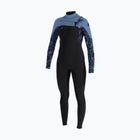 Dámský plavecký neopren O'Neill Epic 5/4 mm Chest Zip Full black/stormy palm/faded denim