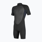 Dětský plavecký neopren O'Neill Youth Reactor-2 2mm Back Zip SS Spring black/slate