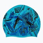 Dětská plavecká čepice Speedo Slogan Print blue/black