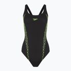 Dámské jednodílné plavky Speedo Panel Muscleback black/green