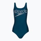 Dámské jednodílné plavky Speedo Logo Deep U-Back modré 68-12369G711