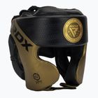 Boxerská přilba RDX L1 Mark Pro Cheek Training Head Guard golden