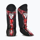 Chrániče holení a chodidel RDX Instep New Aura F17 Shin black/red