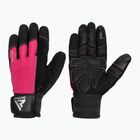 Tréninkové rukavice RDX W1F Full Finger pink