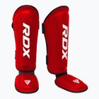 Chrániče holení a nártů RDX T1 Shin Instep Guards red/white