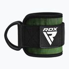 Popruhy s háky kotníkovéRDX A4 Ankle Straps For Gym Cable Machine army green