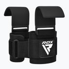 Vzpěračské popruhy RDX Gym Hook Plus černé