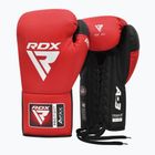 Boxerské rukavice  RDX Pro Fight Apex Competition Lace Up Boxing red