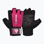 Trekingové rukavice RDX Gym Workout Gloves W1 pink