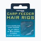 Drennan Carp Feeder Hair Rigs metodický návazec s očkem bez háčku 8 + vlasec 8 čirý HNHCFD016