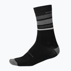 Cyklistické ponožky  Endura BaaBaa Merino Stripe matt black