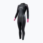 Dámský plavecký oblek ZONE3 Aspect Breaststroke 3,5 mm black/pink