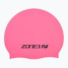 Plavecká čepice ZONE3 Silicone Swim hi-vis pink