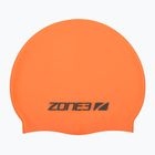 Plavecká čepice ZONE3 Silicone Swim hi-vis orange