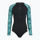 Dámské jednodílné plavky ZONE3 Long Sleeve teal tie dye