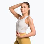 Dámský bezešvý top Gymshark Energy Crop Top cream white