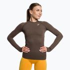 Dámský tréninkový top s dlouhým rukávem Gymshark Vital Seamless Top brown/white