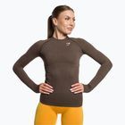 Dámský tréninkový top s dlouhým rukávem Gymshark Vital Seamless Top brown/white