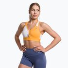 Gymshark Pulse Sports meruňkově oranžová/bílá fitness podprsenka