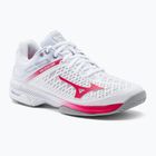 Dámské tenisové boty Mizuno Wave Exceed Tour 4 AC white/rose red/nimbus cloud