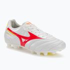 Pánské fotbalové boty Mizuno Morelia II Elite MD white/flery coral2/bolt2