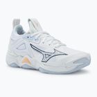 Dámské volejbalové boty Mizuno Wave Momentum 3 white/ navy peony/ peach parfait
