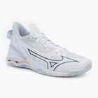 Dámská házenkářská obuv Mizuno Wave Mirage 5 white/navy peony/peach parfait