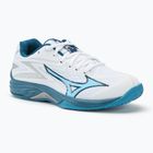 Dětské boty na volejbal Mizuno Lightning Star Z7 white/sailor blue/silver