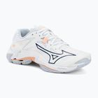 Dámské volejbalové boty  Mizuno Wave Lightning Z8 white/navy peony/peach parfait