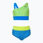 Dětské dvoudílné plavky Nike Water Dots Asymmetrical blue NESSC725-458
