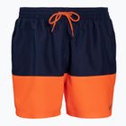 Pánské plavecké šortky Nike Split 5" Volley tmavě modré a oranžové NESSB451-822