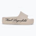 Dámské nazouváky   KARL LAGERFELD Kobo II Hotel Logo off white eco eva