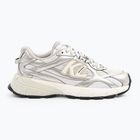Dámské boty KARL LAGERFELD Orion Sidetrim white leather/textile w/silver