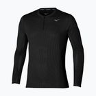 Pánské běžecké tričko longsleeve  Mizuno Dryaeroflow Half Zip black