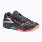 Volejbalové boty  Mizuno Thunder Blade Z black/neon flame/peacock blue