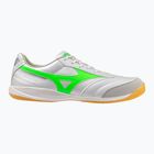 Pánské kopačky Mizuno Morelia Sala Pro IN white/neon green/galaxy silver