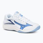 Dětské volejbalové boty Mizuno Lightning Star Z7 white/bellwether blue/bel air blue