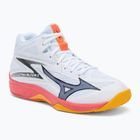 Volejbalové boty Mizuno Thunder Blade Z Mid white/fiery coral 2/citrus