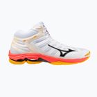 Volejbalové boty Mizuno Wave Voltage 2 Mid white/fiery coral 2/citrus